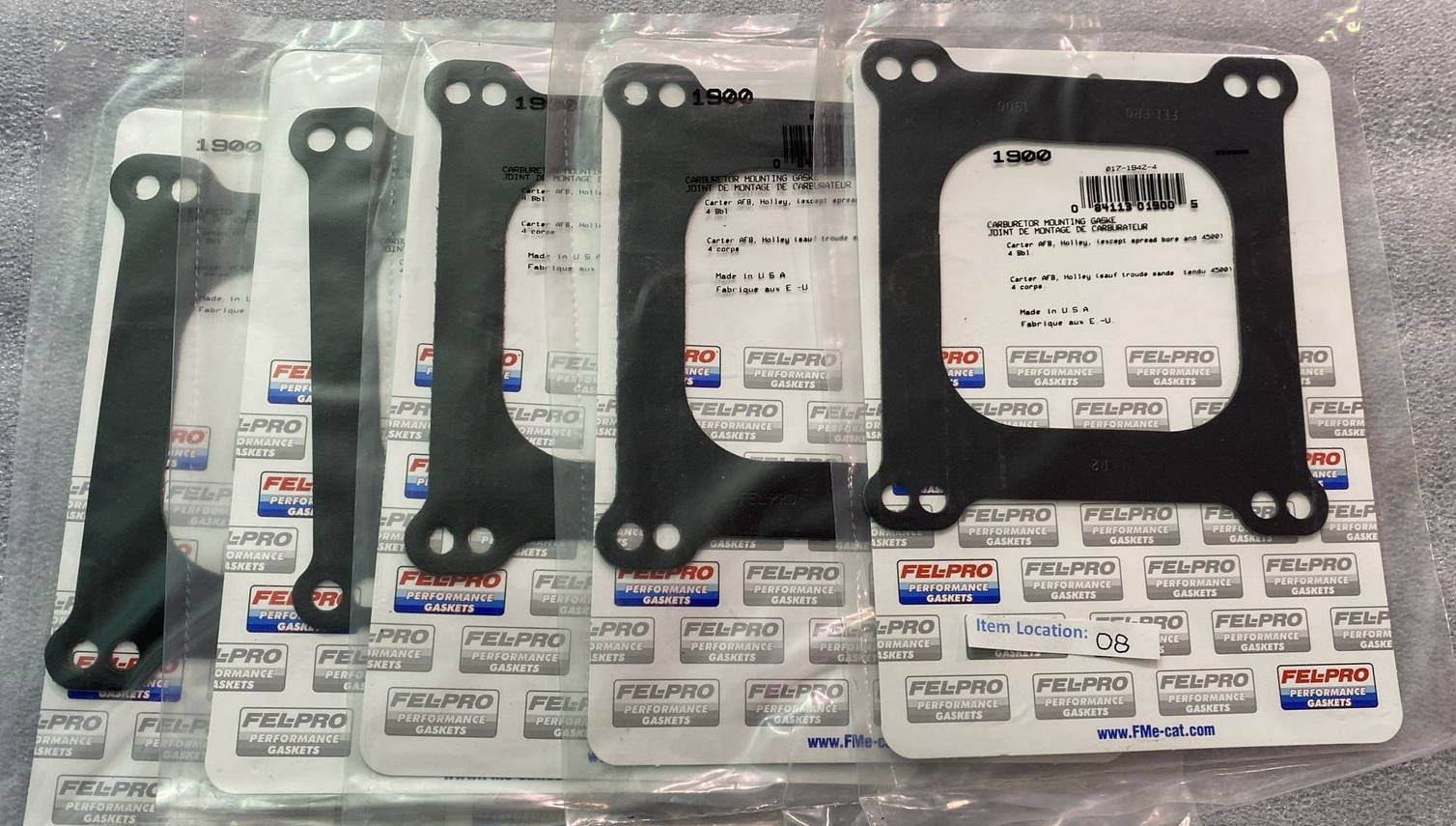 FELPRO 1900 CARBURETOR MOUNTING GASKET Lot of 5 eBay
