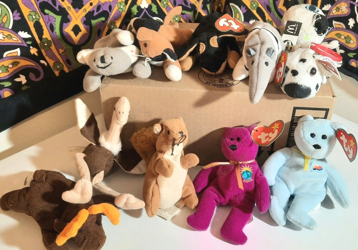 Lot of Vintage TY McDonalds Beanie Babies Minis Half NWT Inc. The Dog Specials