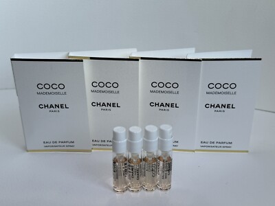 CHANEL COCO MADEMOISELLE L'EAU PRIVEE EAU POUR LA NUIT 1.5ml x 4 PERFUME SAMPLES