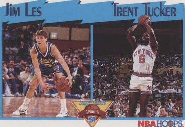 1991-92 NBA Hoops - Trent Tucker/Jim Les #307 - 1 of 2