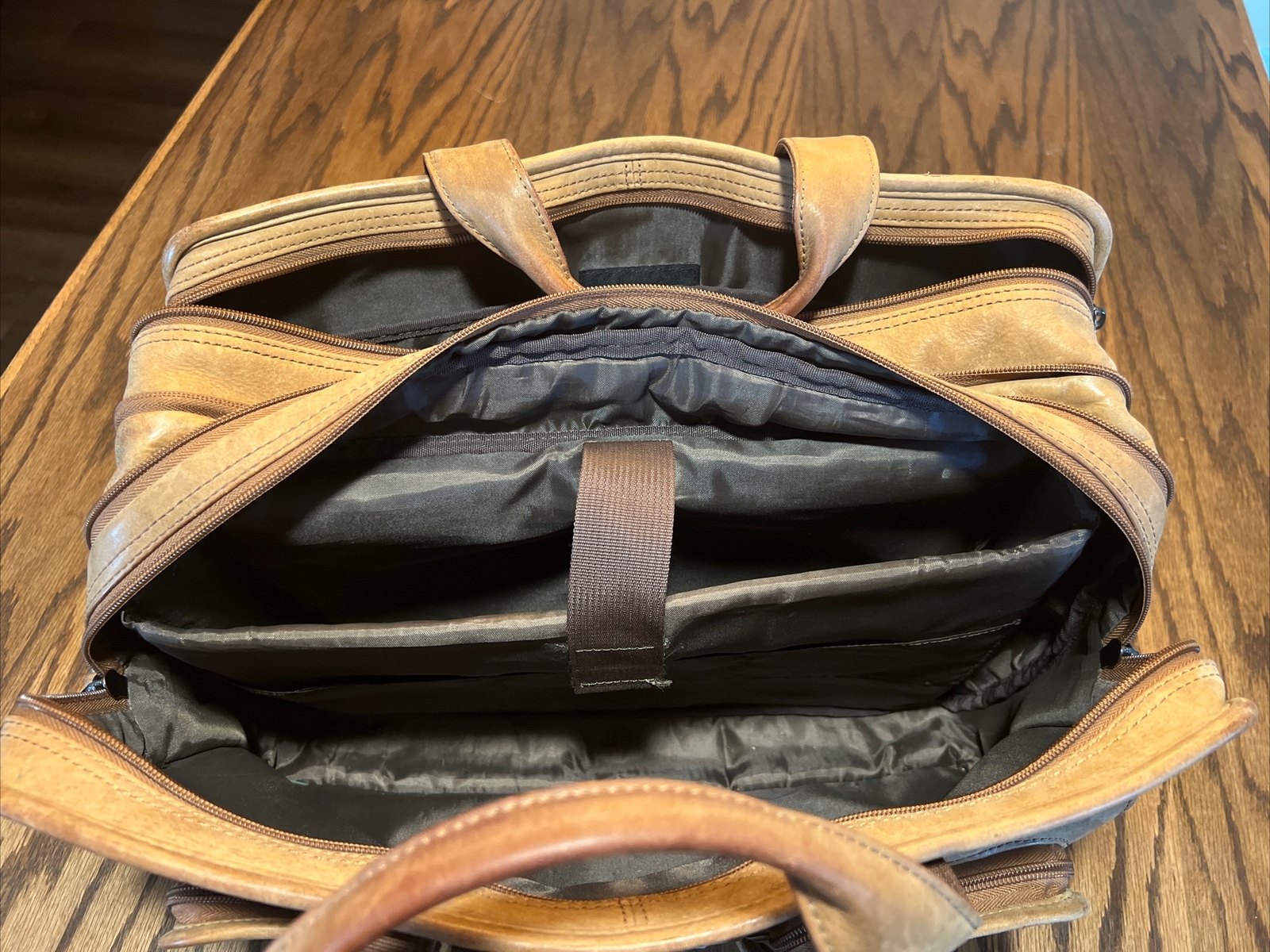 Vintage Wilson leather briefcase men’s genuine leather Gem