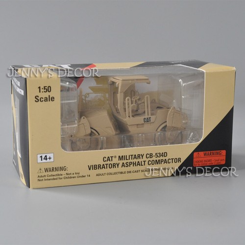 1:50 Diecast Model Toy CAT Military CB-534D Vibratory Asphalt Compactor Replica - Picture 6 of 6
