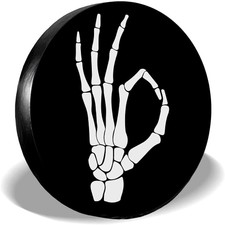 1set Polyester Tyre Cover with Contraction Band Flat Round with Pattern