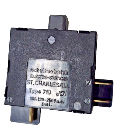 OEM Schulte Balck Type 710 ST. Charles -Power Switch 15 Amp, 125-250Vac