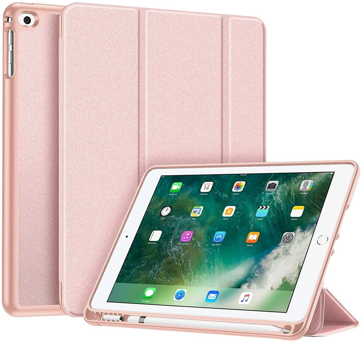 Custodia SlimShell Con Stand Per IPad 6a Gen 2018/5a Gen 2017 - Cover Con Auto Wake/Sleep