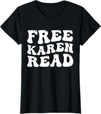 Free Karen Read Retro Groovy Funny Karen Meme Ladies' Crewneck T-Shirt
