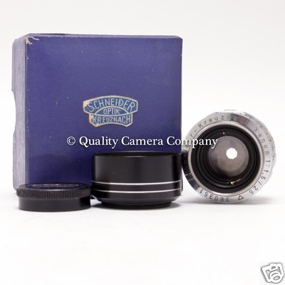 Schneider Xenon 25mm f/1.5 - VINTAGE 1963 C-MOUNT W/HOOD Schneider Xenon 25mm f/1.5 - VINTAGE 1963 C-MOUNT W/HOOD