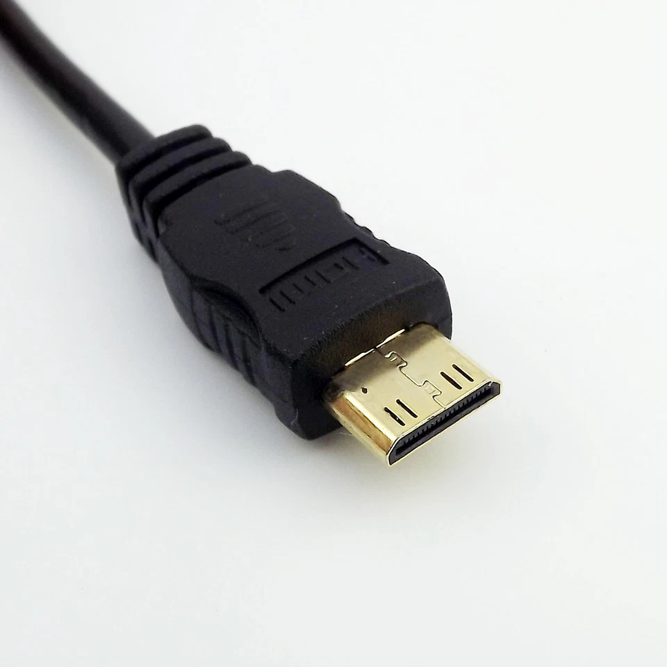 HDMI 1.4 Mini Male to Micro HDMI Type D Male Video Data Adaptor Cable 1080P 1FT - Image 4 of 4