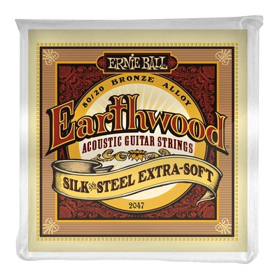 Earthwood Silk & Steel Extra Soft Akustik-Gitarrensaiten 80/20-Bronze Stärke ...