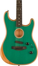 Fender Limited American Acoustasonic Stratocaster Acoustic/electric Guitar, Aqua