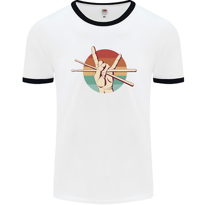 Drum Salute Drummer Drumming Herren Ringer Maglietta