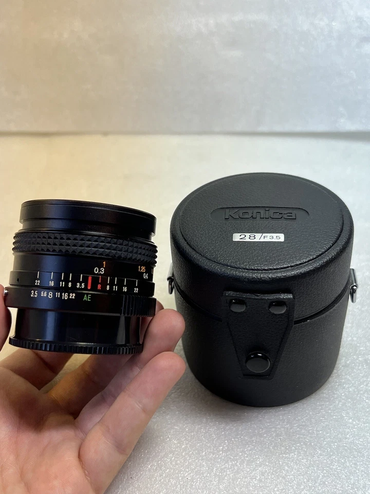 [Near MINT] Konica Hexanon AR 28mm f/3.5 Wide Angle Lens- VERY NICE!! - Image 2 of 4