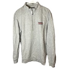 Woman s Vineyard Vines Pullover By Shep And Ian Size Medium 1/4 Zip Sweater Gray