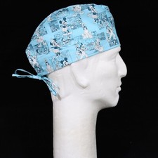Mickey  Friends Comic Strip Theme Scrub Hat