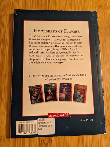 Hoofbeats of Danger (American Girl History Mysteries) - Paperback - GOOD - Picture 2 of 2