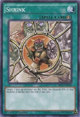 Yugioh - Shrink - 1st Edition - NM - Free Holographic Card