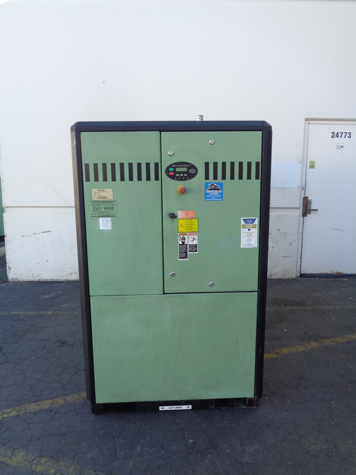 2011 Sullair 7509P/A 100 hp rotary screw air compressor Ingersoll Rand