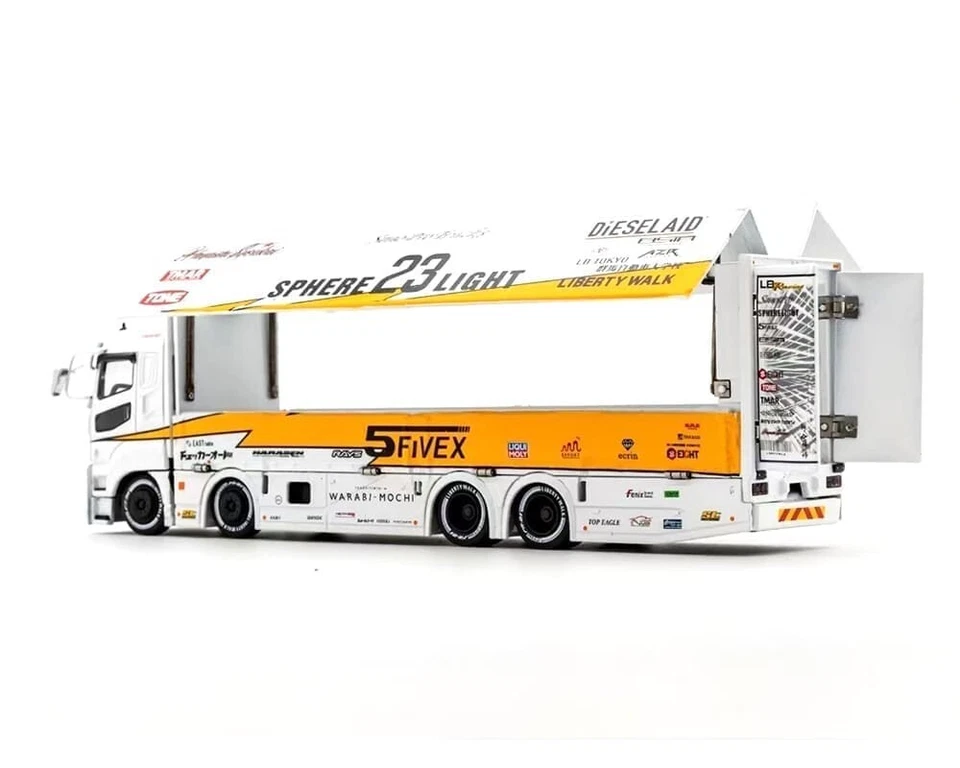 Camiones GCD 1:64 Liberty Walk LB Mitsubishi Fuso Super Great Transporter Sphere Foto 4 de 4