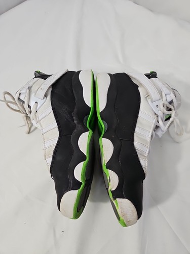 Nike Air Jordan 6 Rings GS Basketball Shoes 323419-130 White Green Size 5Y - Picture 2 of 7