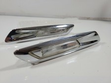 ✅ genuine BMW F10 F11 F18 HELLA Indicator Left+Right Chrome Clear turn signals