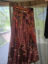 Vintage Retro Boho Truly 4 You Maxi Skirt Size M Made In India So Colorful