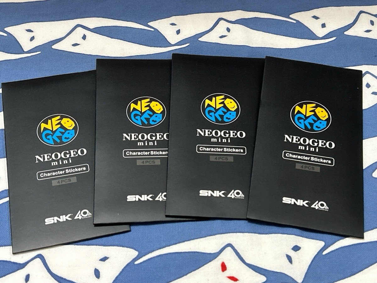 NEOGEO mini Sticker Set x4 SNK Official Random Characters New