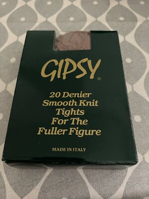 GIPSY 20 Denier Smooth Knit Tights For The Fuller Figure 54  Hip - XL Beaver
