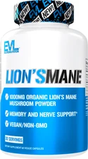 Evlution Nutrition Lion's Mane Mushroom Capsules - Memory Support - 30 Servings