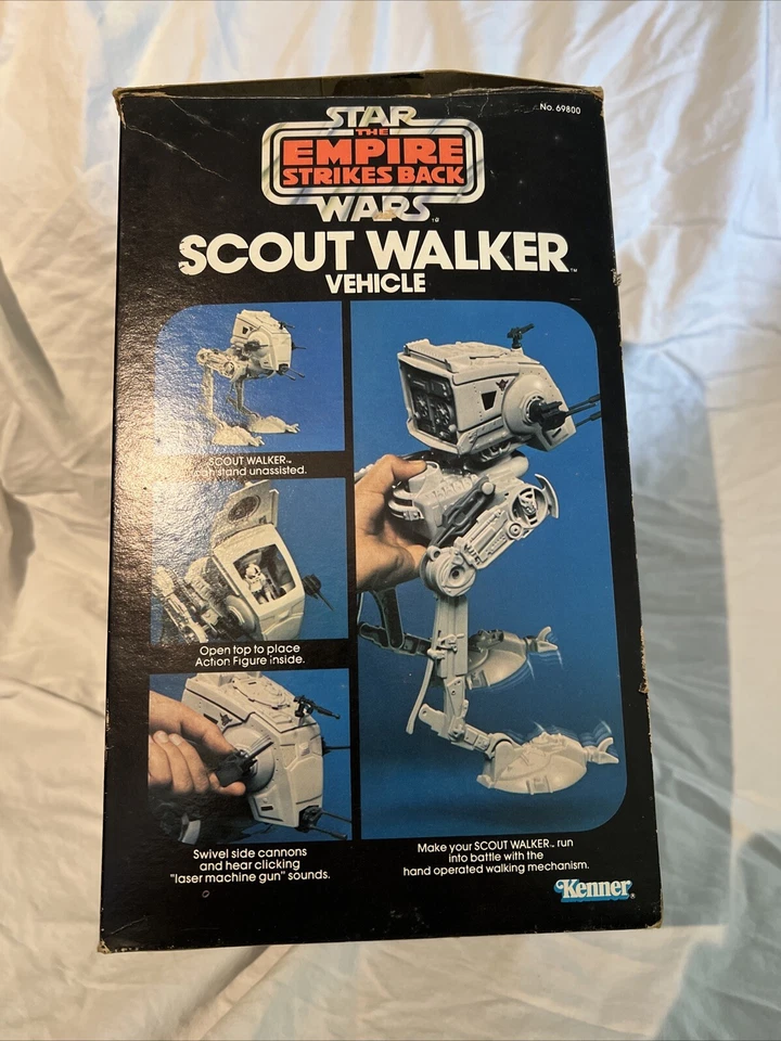 Kenner Star Wars Empire Strikes Back 1981 ESB AT-ST Scout Walker caja sellada sin usar, en caja sellada Foto 2 de 4
