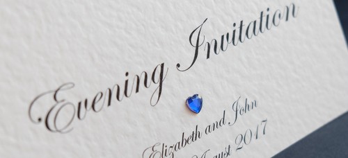 10 Wedding Invitations / Evening Invites Handmade & Personalised incl. Envelopes - Picture 3 of 7