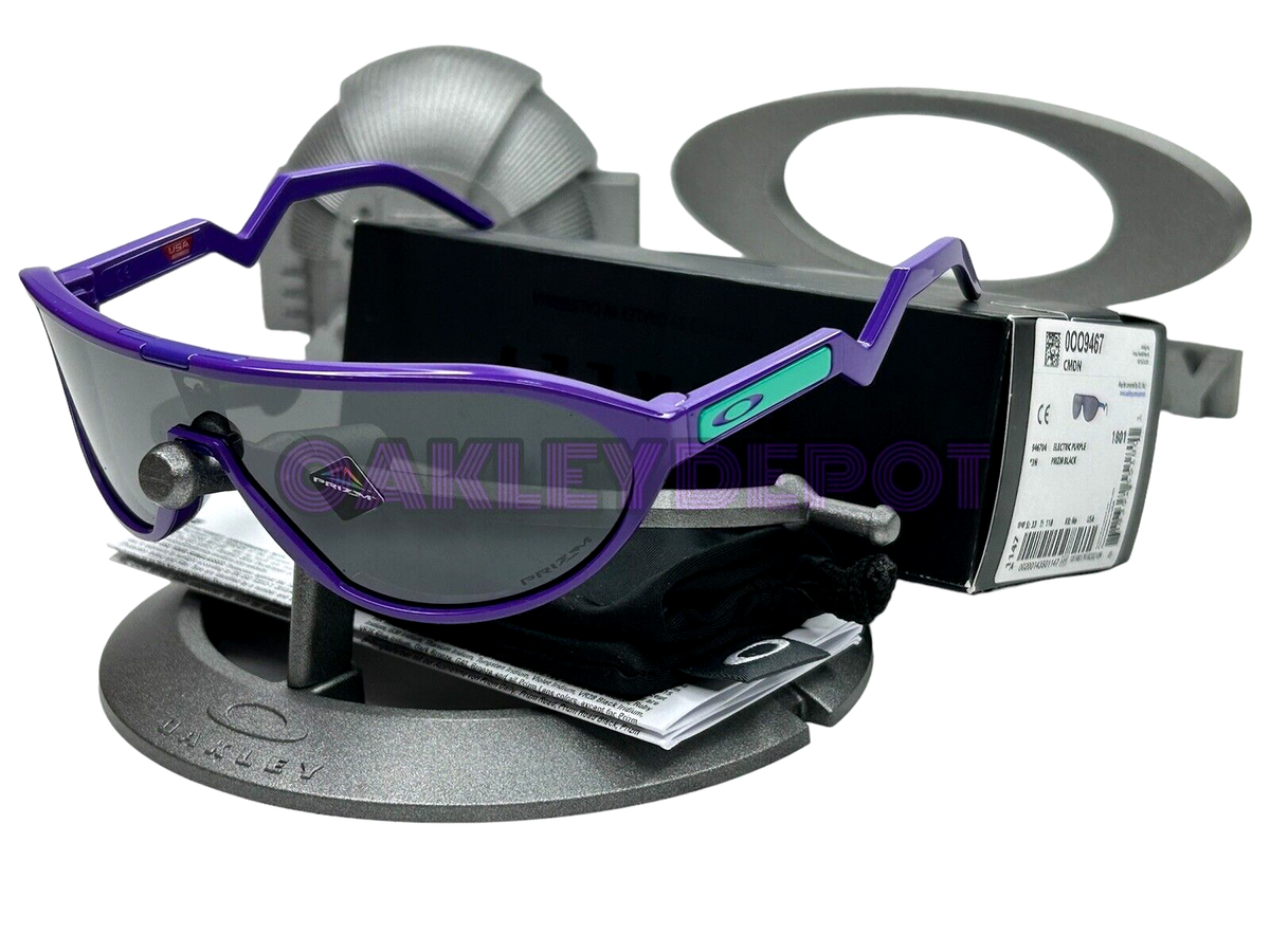 ✓🕶️ OAKLEY CMDN 009467 ELECTRIC PURPLE/PRIZM BLACK SUNGLASSES