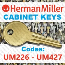 Herman Miller File Cabinet Replacement Key Cut to Your Code UM226 - UM427