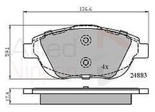 Brake Pad Front Axle To Fit Citroen C3 09->, C3 / C3 Origin 16->, C3 Aircross 17