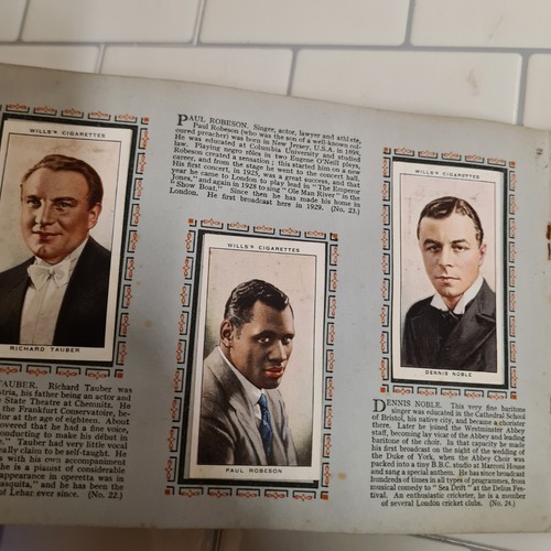 Radio Celebrities By W.D.& H.O. Wills Cigarette Cards In Album Complete - Picture 11 of 14