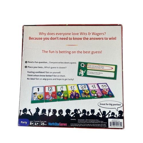 COMPLETE! Wits & Wagers Party Edition Award-Winning History's Most Party Game - Picture 6 of 6