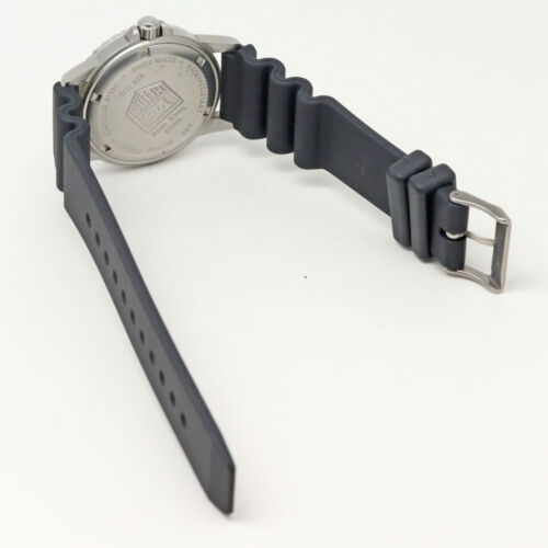 Wristwatch USED TAG HEUER NIGHT DIVERS 1500 PROFESSIONAL Quartz Black Silver - Picture 6 of 12