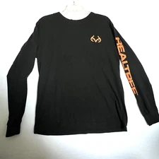 Realtree by Staghorn Creek Large Shirt Black Long Sleeve Hunting Outdoors Deer