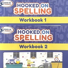 NEW Hooked On Spelling Hooked On Phonics Workbooks 1 2 Ages 5-8 Homeschool New