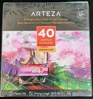 New Arteza Acrylic Paint Markers, Set of 40 Colors, Long-Lasting Paint Pens Free