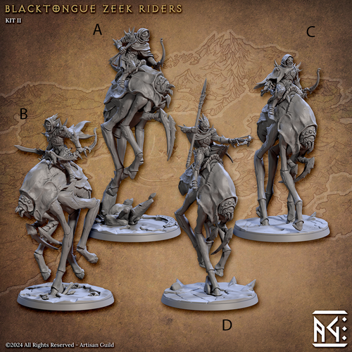 Artisan Guild Miniature D&D/wargames Blacktongue Assassins in resina 3d print - Picture 19 of 30