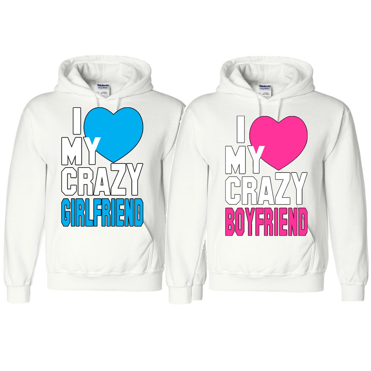 ALLNTRENDS Couple Hoodie Set - Boyfriend & Girlfriend Matching Hoodies - Unisex Regular Fit - Royal Blue, Women's XL & Men's L - View #8