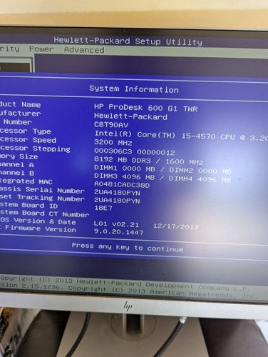 Hp Prodesk 600 G1 Tower, 8GB Ram, i5-4th Gen, DVD/R-W Working Computers - Picture 3 of 11
