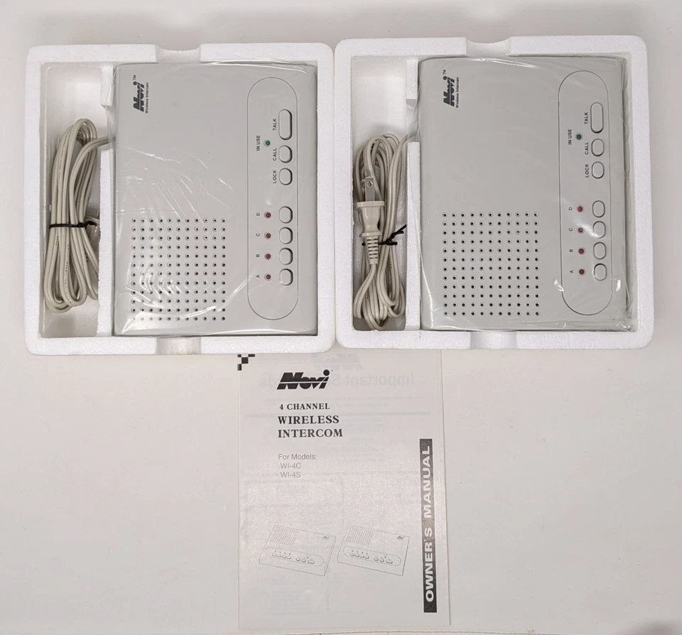 Novi 4 Channels Wireless Intercom Model WI-4C - Brand New In Box - Image 3 of 3