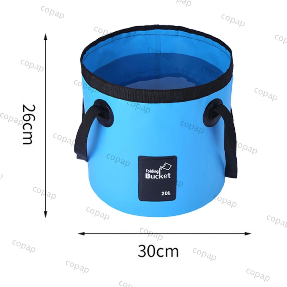 12/20L Falteimer Camping-Faltbarer Eimer Spülschüssel Waschschüssel Faltschüssel - Bild 3 von 4