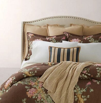 Ralph Lauren Harlow Brinly Floral Bohemian Queen Duvet Cover