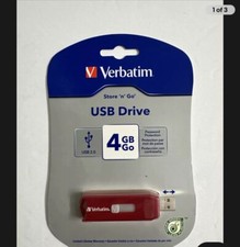 Verbatim 4GB Store 'n' Go USB Flash Drive - Red 95236 In Box New 