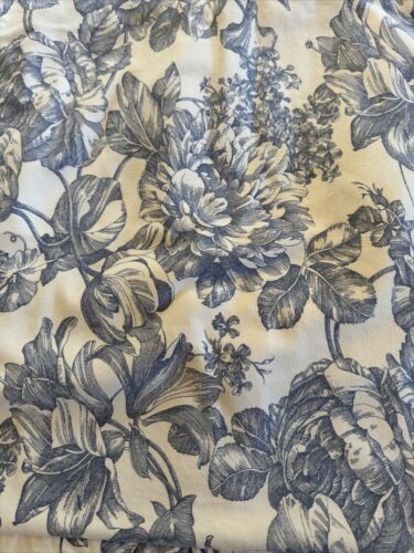Waverly Blue Floral Toile Standard Pillow Shams Set Of 2 - Picture 3 of 5