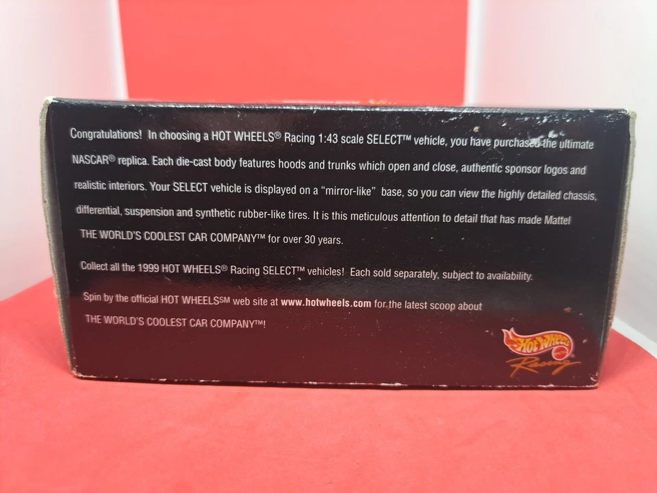 NASCAR MATTEL #44 1999 Hot Wheels Racing. Vehículos seleccionados producción 10.000 Foto 3 de 4