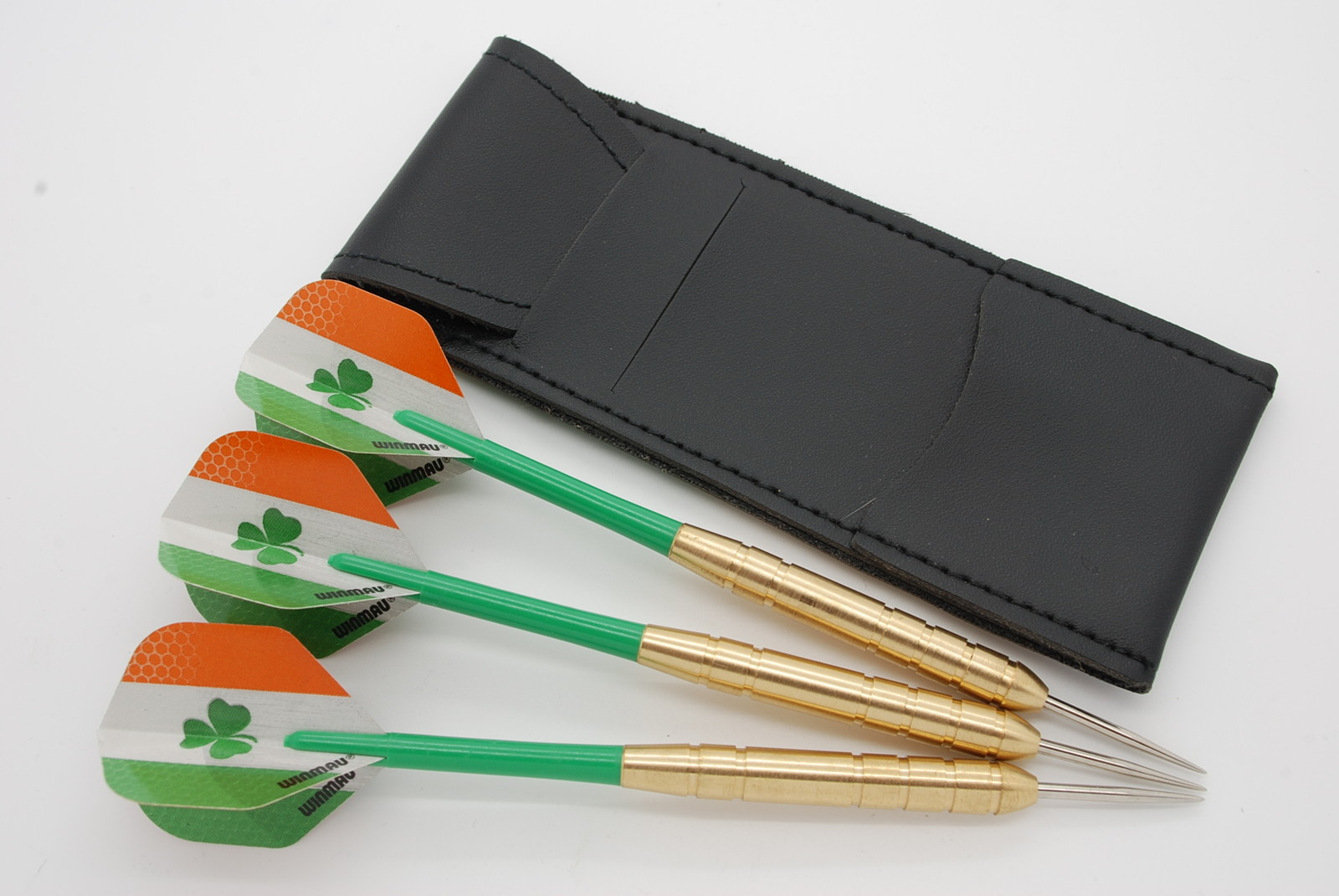 21g Brass darts set, Ireland standard shape dart flights, stems & dart