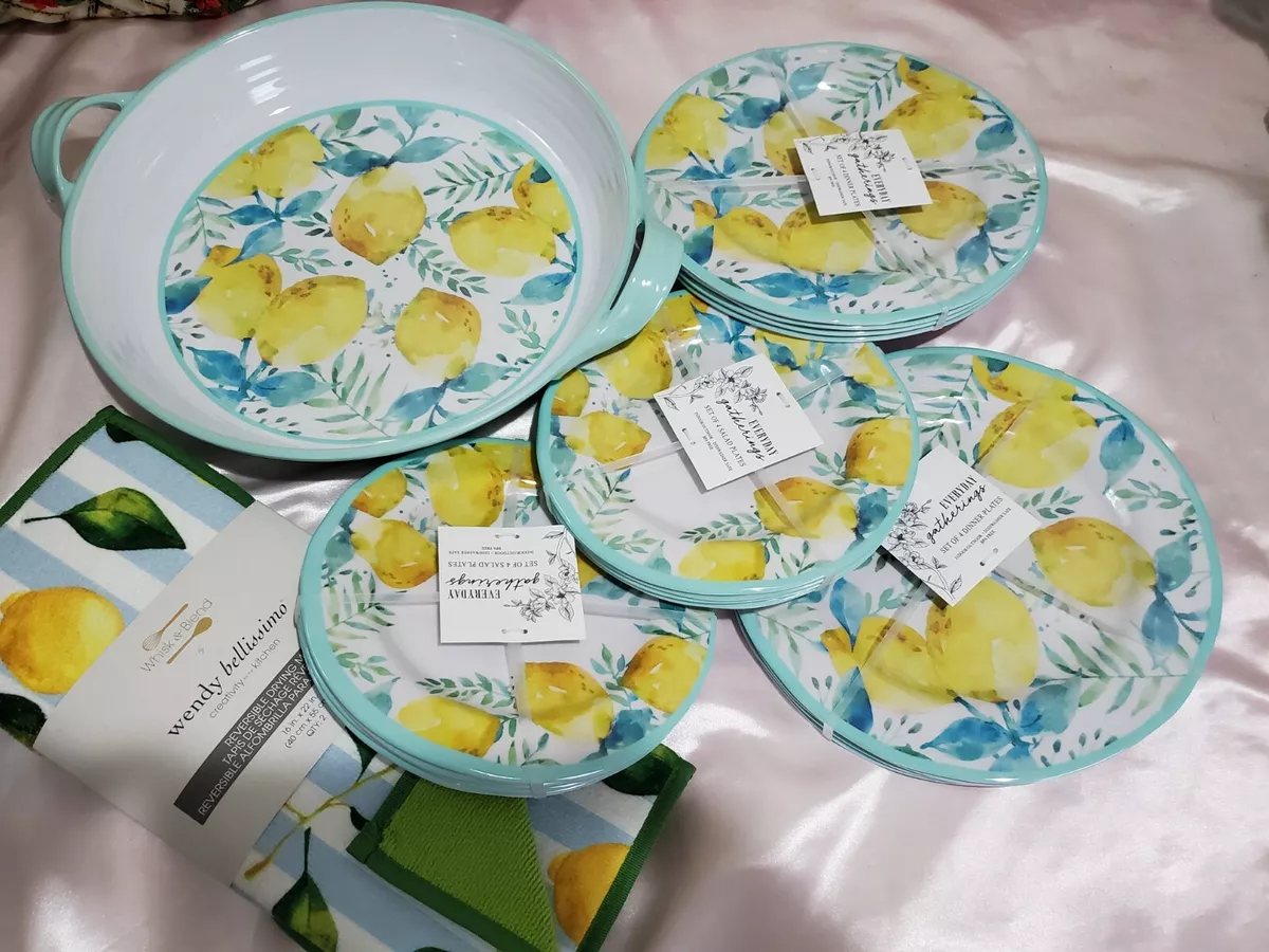 Outdoor dinnerware, melamine salad plates